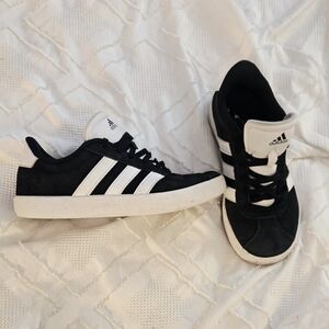 Adidas Kids Black and White Sneakers